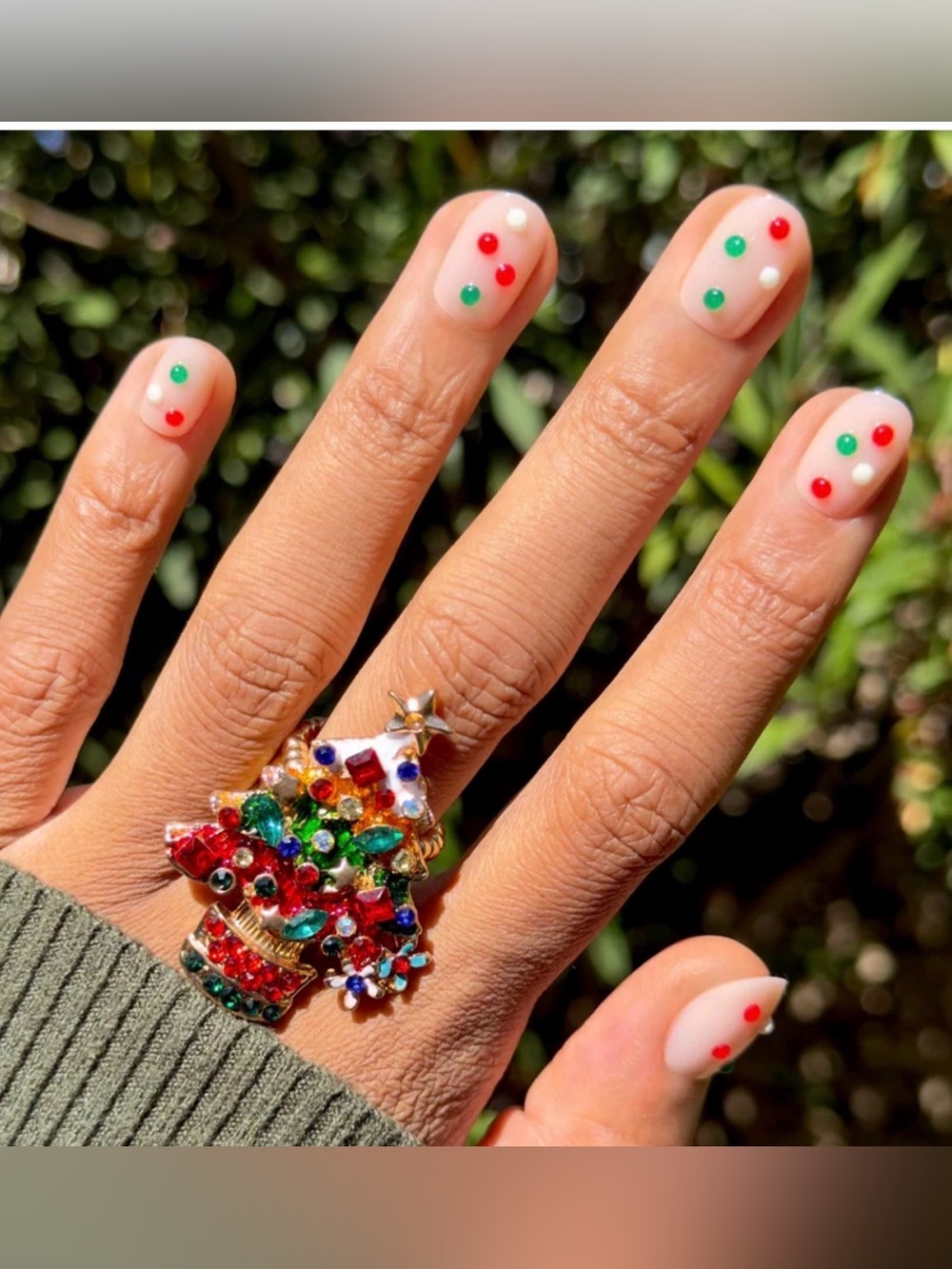 Olive and June Christmas Nails